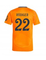 Real Madrid Antonio Rudiger #22 Venkovní Dres 2024-25 Krátký Rukáv